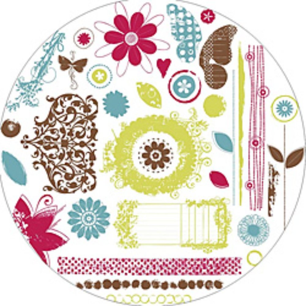Delight clear acrylic stamps from Fancy Pants designs 30+ pcs